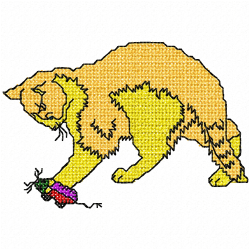 Cats Embroidery Design 7 Cats Embroidery Design 7